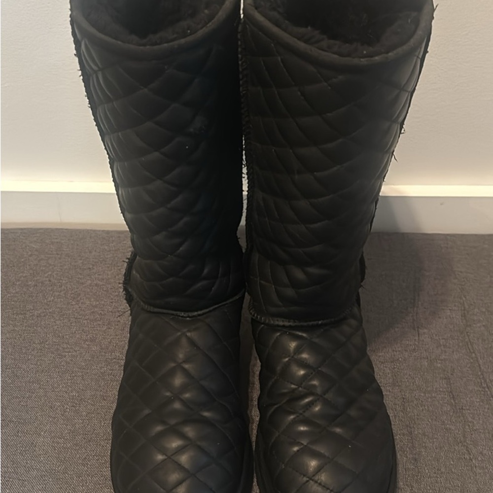 UGG Black Quilted Women's Boots